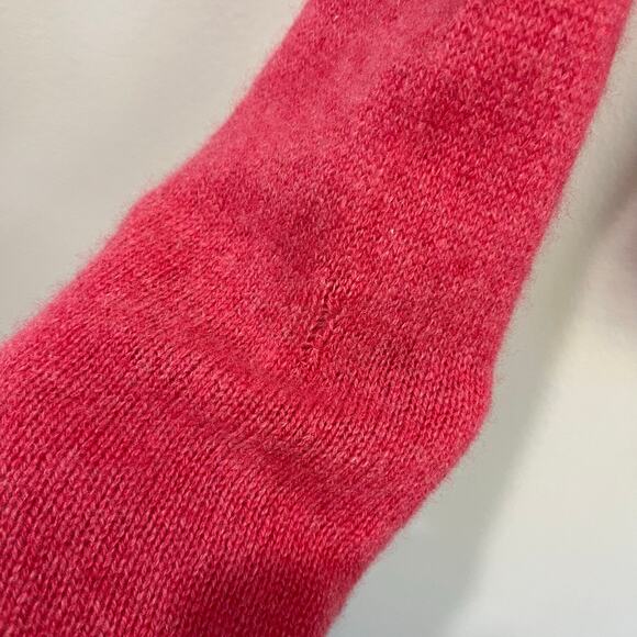 Kinross Cashmere Pink Mock Neck Button Cardigan Soft Cozy Minimalist XS - Picture 8 of 8